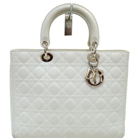 christian dior white purse|authentic Christian Dior purses.